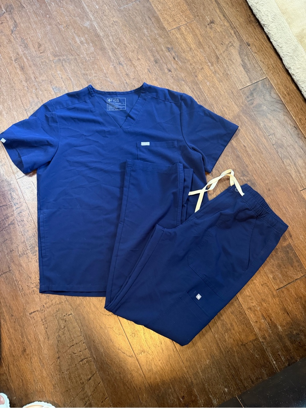 FIGS MENS Navy Blue Scrub Set - Top & Pants
